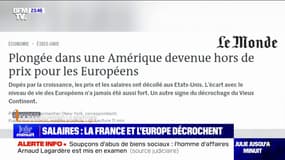 LA BANDE PREND LE POUVOIR - Salaires: la France et l'Europe décrochent