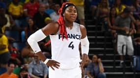 La basketteuse Isabelle Yacoubou lors des JO de Rio avec l'équipe de France en 2016