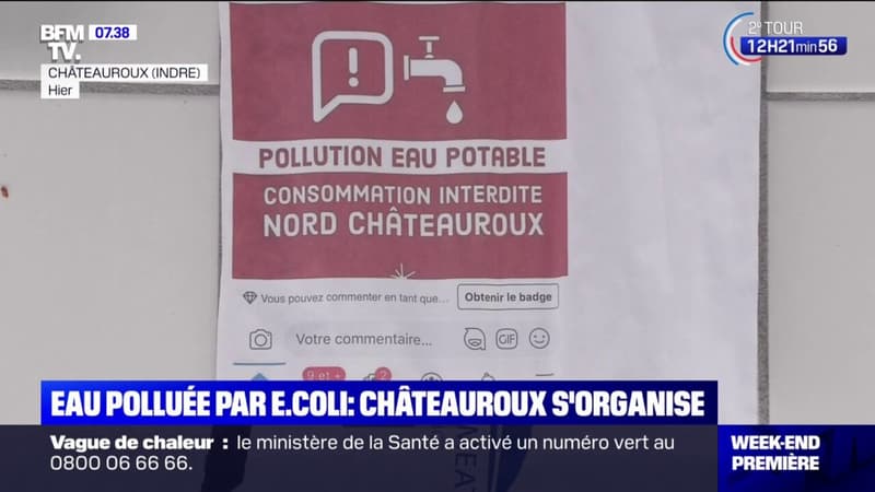 Eau contaminée par la bactérie E.coli: Châteauroux s'organise
