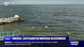 "On a un peu l'impression de retrouver notre vie d'avant la guerre": les plages d'Odessa, en Ukraine, sont de nouveau accessibles