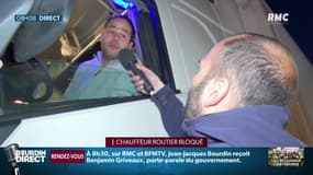  Un chauffeur routier bloqué par les Gilets Jaunes mais solidaire: "On est tous concernés"