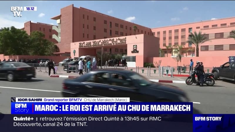 Séisme au Maroc: le roi a quitté le CHU de Marrakech où il a rendu visite aux victimes