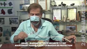 Boire et manger tout en gardant son masque c'est possible en fait... 