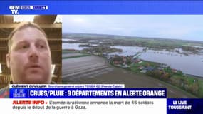 Inondations dans le Pas-de-Calais: "Il y a un gros ras-le-bol, une grosse inquiétude" des agriculteurs, confie Clément Cuvillier (FDSEA)