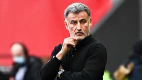 Christophe Galtier lors de Nice-Clermont en L1, le 6 février 2022