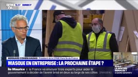 Mesures barrières en entreprise: pour le président de la Confédération des petites et moyennes entreprises Île-de-France, le port du masque "est nécessaire"