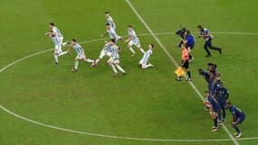 La joie des Argentins après la séance de tirs au but