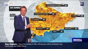 Météo Côte d’Azur: des averses orageuses généralisées toute la journée, 22°C à Saint-Auban et 27°C à Nice