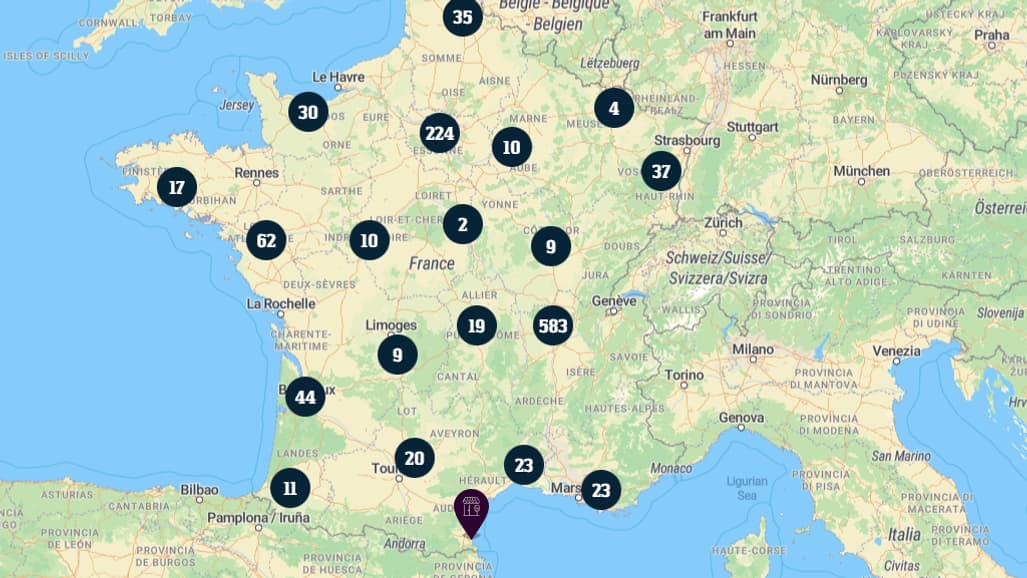 Lieux où les Beaujolais nouveaux 2023 pourront être dégustés en France à partir du jeudi 16 novembre. Lieux où les Beaujolais nouveaux 2023 pourront être dégustés en France à partir du jeudi 16 novembre.