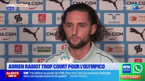 "Plus jeune j'aimais bien regarder l'OM", explique Adrien Rabiot lors de sa présentation face à la presse