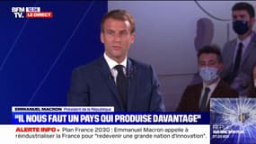 Emmanuel Macron: "Nous avons, depuis trop d'années, intégré une forme de sentiment de défaite en considérant que la croissance potentielle du pays était quelque chose qui ne changerait jamais"
