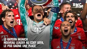 Le Bayern Munich nouveau leader au coefficient UEFA, le PSG gagne une place