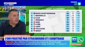 "Une équipe à deux vitesses": l'OM frustré par Strasbourg et l'arbitrage