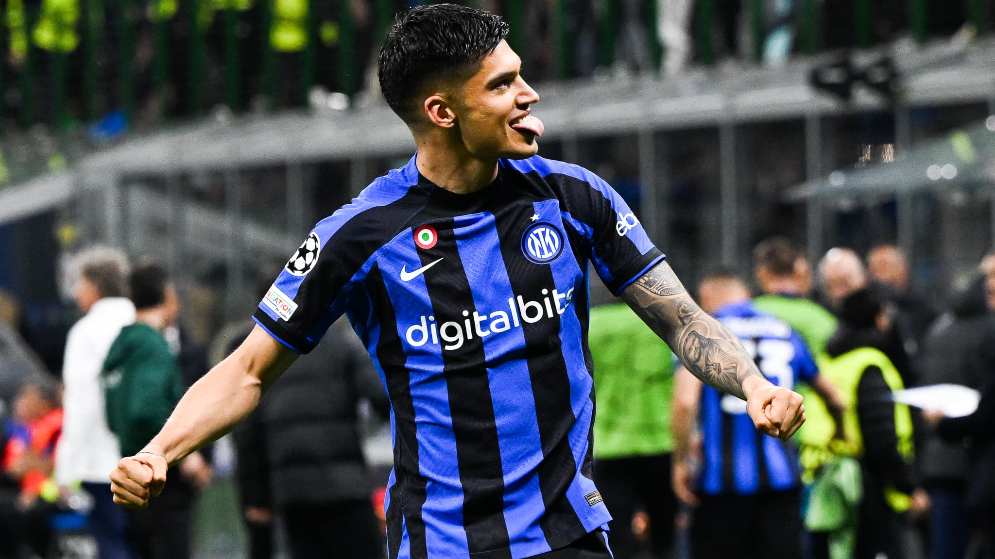 Joaquin Correa avec l'Inter Milan, avril 2023 Joaquin Correa avec l'Inter Milan, avril 2023