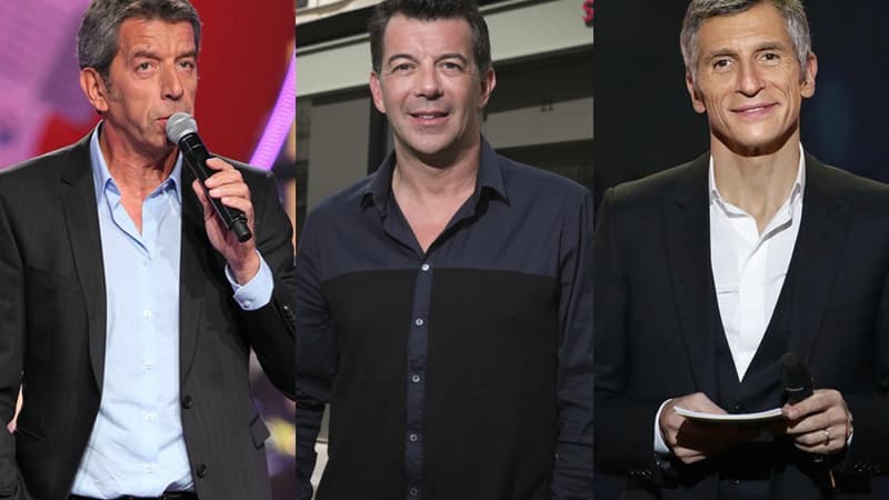 Michel Cymes, Stéphane Plaza et Nagui, animateurs préférés des Français, selon un sondage OpinionWay.