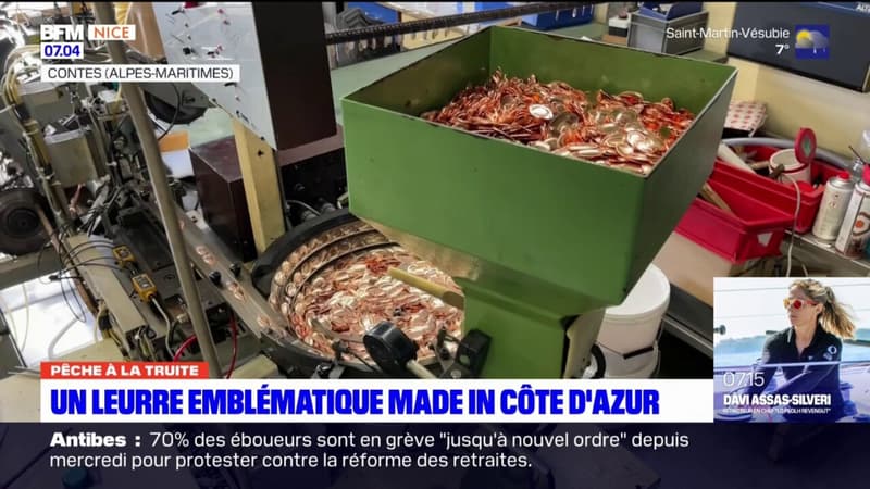 Côte d'Azur: fabrication des leurres de pêche à Contes