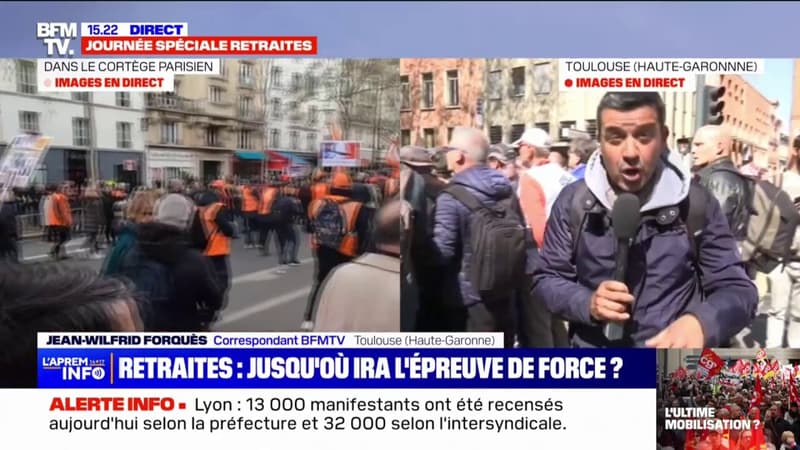 Retraites: à Toulouse, 450 policiers mobilisés pour la manifestation de ce 6 avril