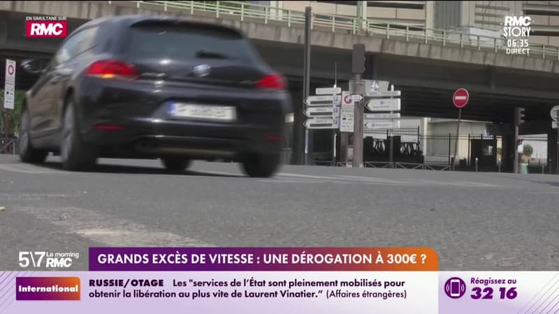 Grands excès de vitesse : Une dérogation à 300€ ?