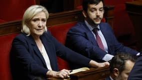 Marine Le Pen et Jean-Philippe Tanguy à l'Assemblée nationale