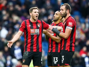 Steve Cook (à droite) et ses coéquipiers de Bournemouth