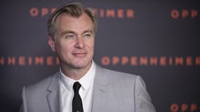 Christopher Nolan à la première française d'"Oppenheimer" à Paris le 11 juillet 2023.