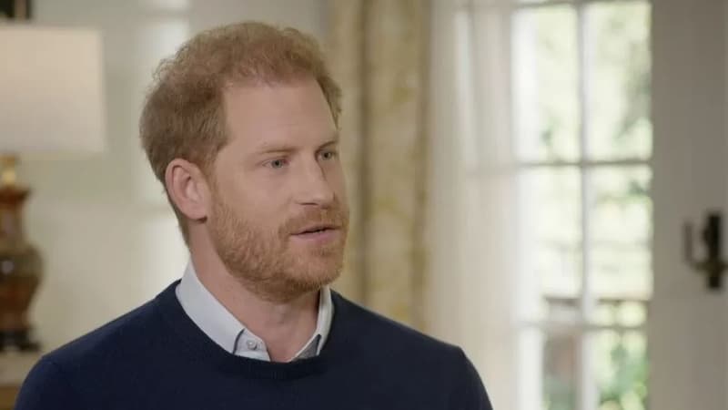 Le prince Harry lors de son interview pour la chaîne ITV