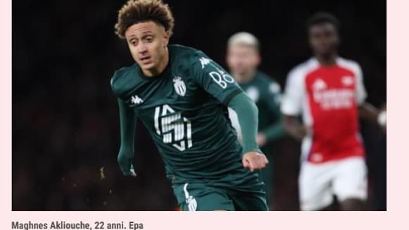 Eliesse Ben Seghir pris pour Maghnes Akliouche par la presse italienne, le 24 décembre 2024 Eliesse Ben Seghir pris pour Maghnes Akliouche par la presse italienne, le 24 décembre 2024