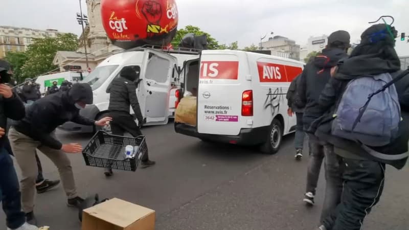 Des violences ont visé la CGT, samedi 1er-Mai, lors de la manifestation parisienne de l'intersyndicale