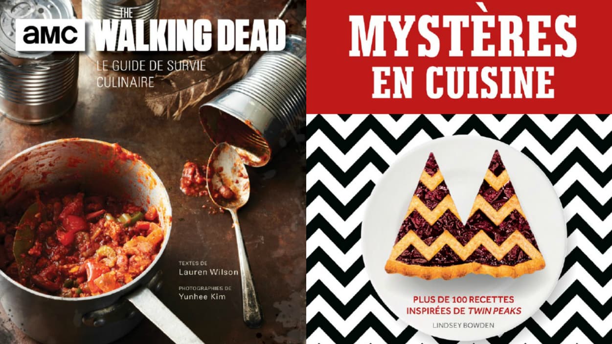 Les livres "The Walking Dead, le guide de survie culinaire" et "Mystères en cuisine" revisitent des recettes issues de la culture geek. Les livres "The Walking Dead, le guide de survie culinaire" et "Mystères en cuisine" revisitent des recettes issues de la culture geek.
