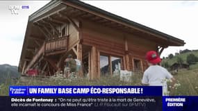 Un "family base camp" éco-responsable niché dans les montagnes en France