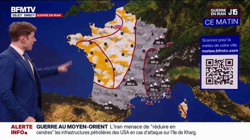 Des averses sur l'ensemble et des températures fraiches sur l'ensemble du pays: la météo de ce samedi 14 mars