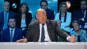 Gérard Larcher le président du Sénat, sur le plateau de BFMTV le 21 octobre 2018