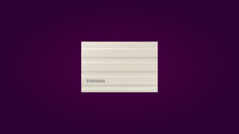 Conservez vos fichiers les plus précieux avec le disque dur externe Samsung T7 Shield noté 4,9 sur 5