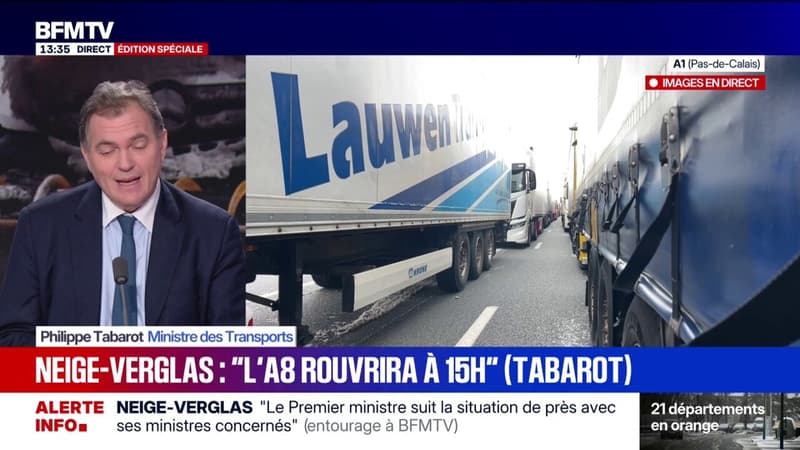 Neige-verglas: "Je n'ai jamais critiqué Météo-France", assure le ministre des Transports