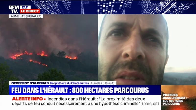 Incendie dans l'Hérault: le témoignage du propriétaire d'un château où se déroulait un mariage