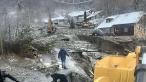 La route de la Rua à Risoul. 