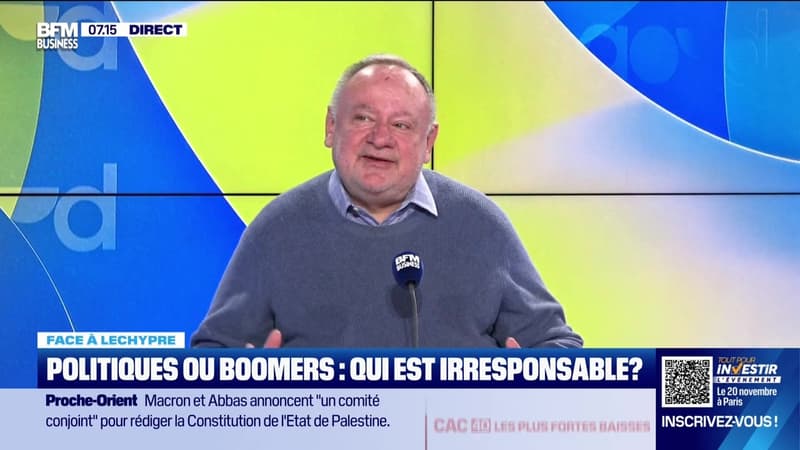 Emmanuel Lechypre face à Jean-Marc Daniel : Politiques ou boomers, qui est irresponsable ? - 12/11