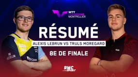 Résumé : Monstrueux, Alexis Lebrun va-t-il retrouver son frangin Félix en quarts ? (WTT Champions Montpellier)
