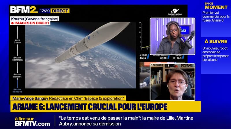 La fusée européenne Ariane 6 a décollé de Guyane