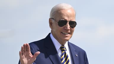 Le président américain Joe Biden dans le Maryland, le 15 août 2023. 