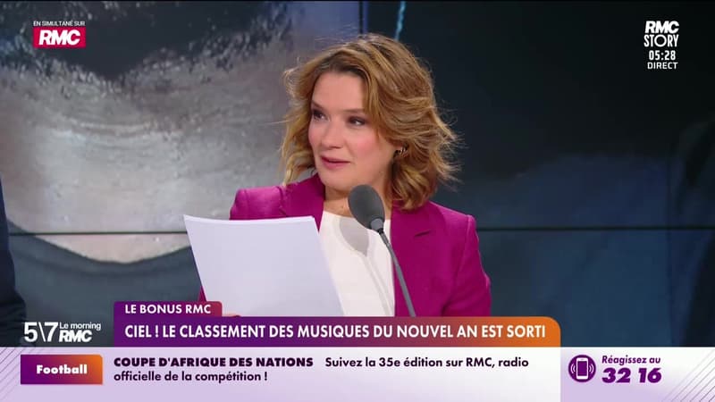 Le bonus RMC : Le classement des musiques du Nouvel An est sorti - 06/01