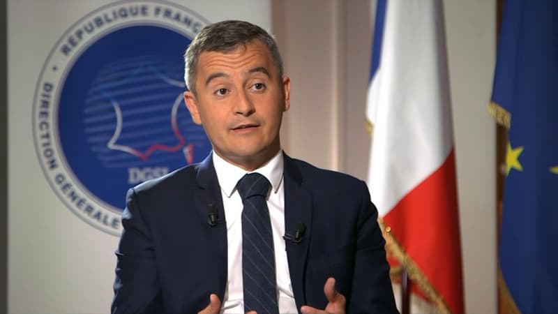 Le ministre de l'Intérieur Gérald Darmanin sur notre antenne ce mercredi.