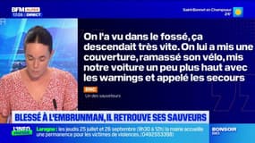 Blessé lors de l'Embrunman, cet athlète retrouve les spectateurs qui l'ont sauvé