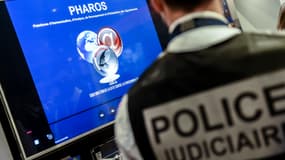 Un policier lors d'une présentation de la plateforme Pharos (image d'illustration).