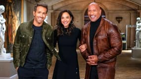 Ryan Reynolds, Gal Gadot et Dwayne Johnson dans une vidéo annonçant la sortie des blockbusters de Netflix de 2021