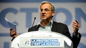 Thierry Mariani, transfuge de la droite au RN, lors d'un meeting en 2019 à Metz avant les élections européennes.