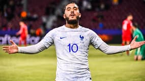 Rayan Cherki lors de France-Suisse à l'Euro espoirs, le 28 juin 2023