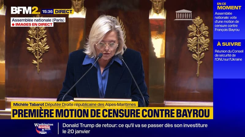 Motion de censure: la députée Michèle Tabarot dénonce le 