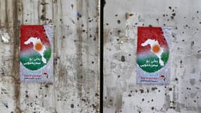 Des posters encourageant le vote pour le référendum du Kurdistan