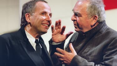 Fabrice Luchini et Claude Evrard jouant Knock en 2002